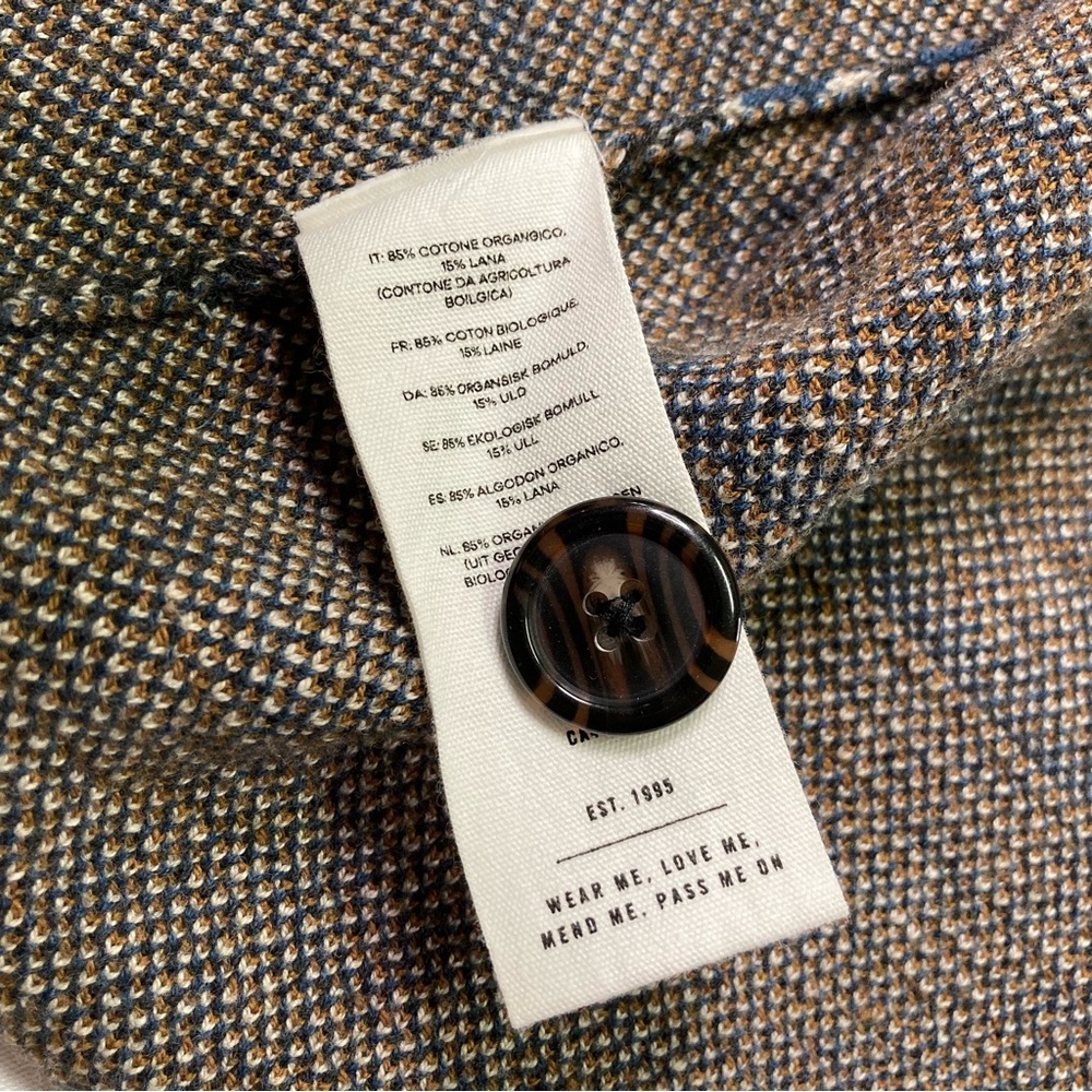 Thought London Organic Cotton / Wool Tribal Cardi Coat Size 16 - Picture 13 of 13